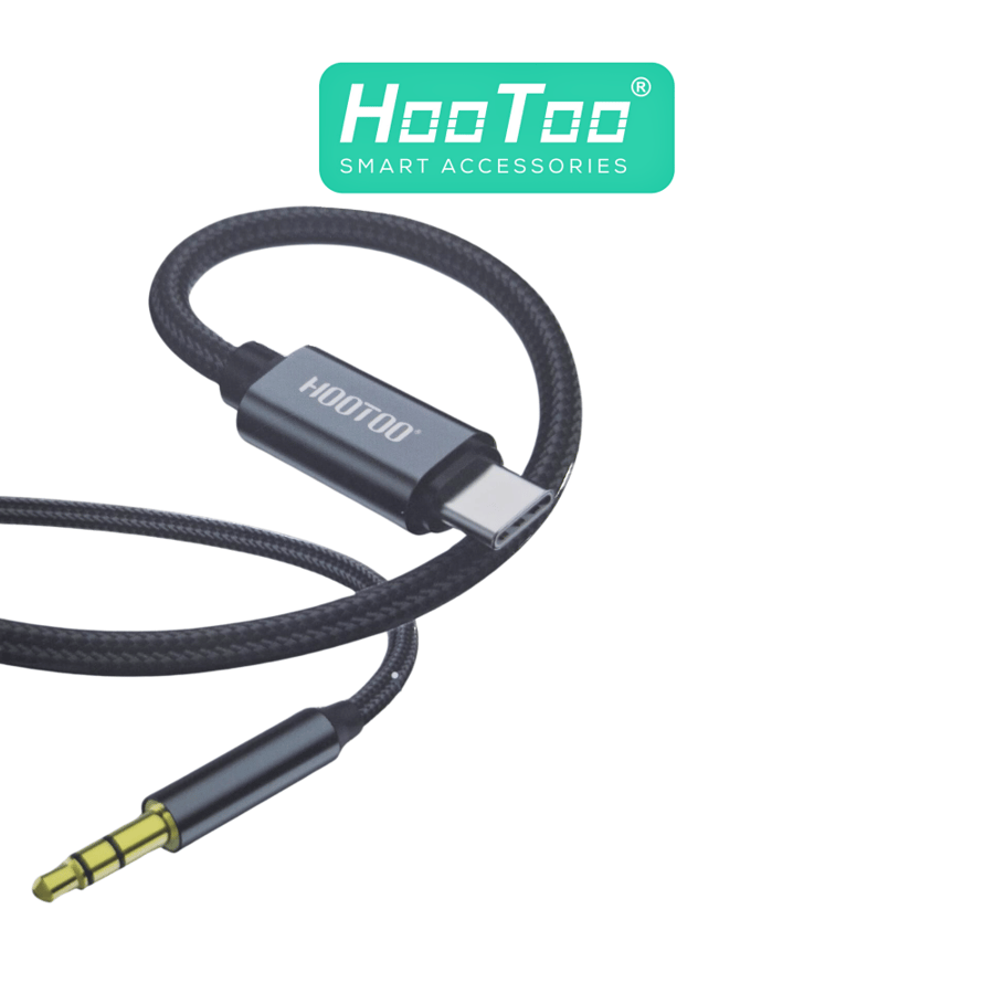Audio cable from Type-C to AUX fabric length 1M M/HT-056 brand Hoto brand