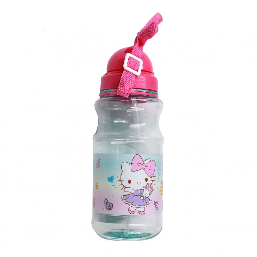 هيلوكيتي- زمزمية بلاستيك شفافة - Hello Kitty Transparent Water Bottle