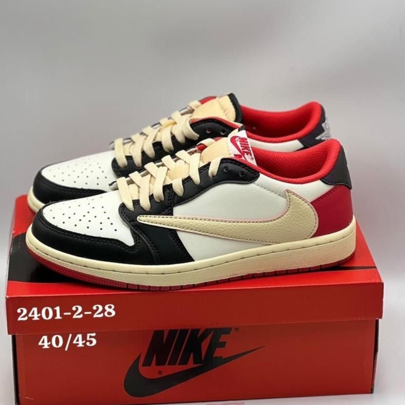Travis Scott x Air Jordan 1 Retro Low 'Black Red'