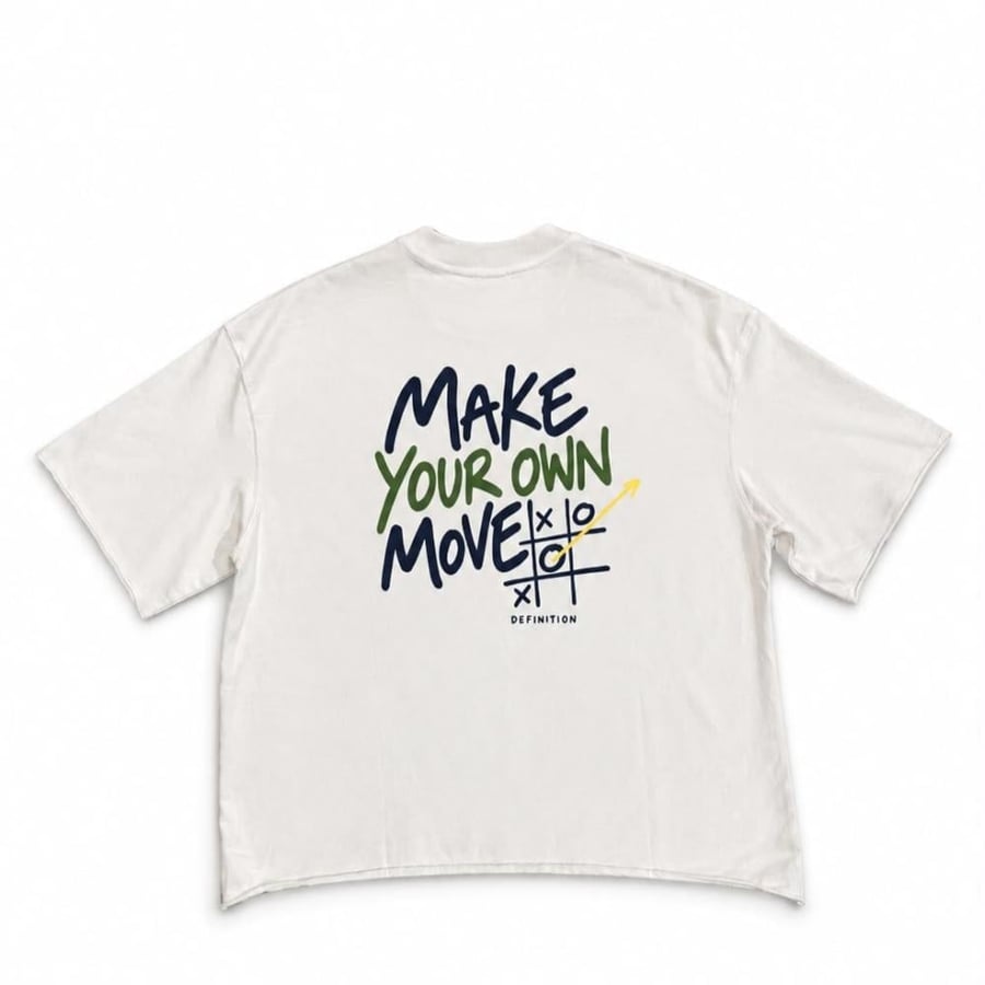 T-shirt over size gray box style
