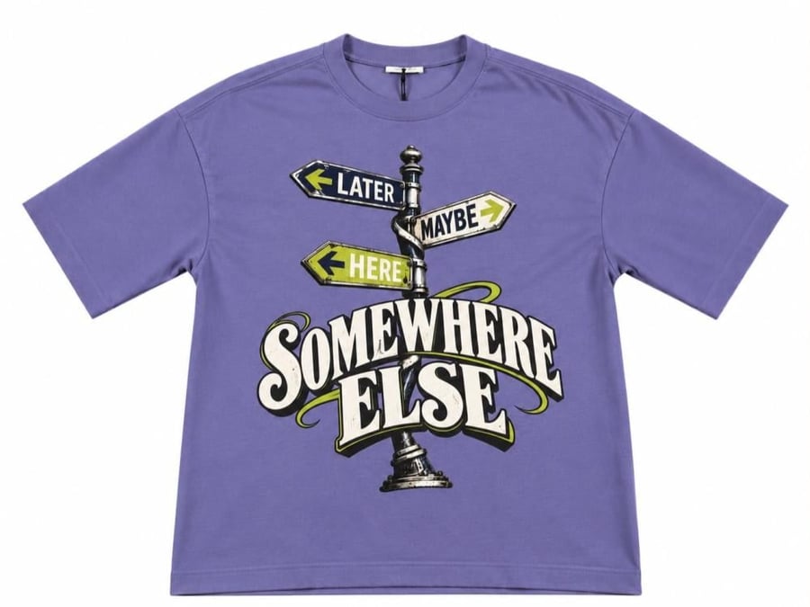 تيشيرت  over size purple بعلامة Definition