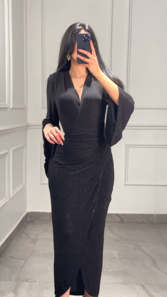 فستان استرتش ميد Black