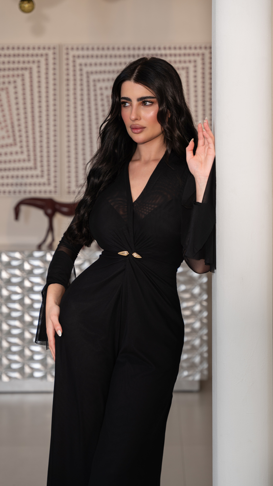 جمبسوت أسود تل ناعم استرتش