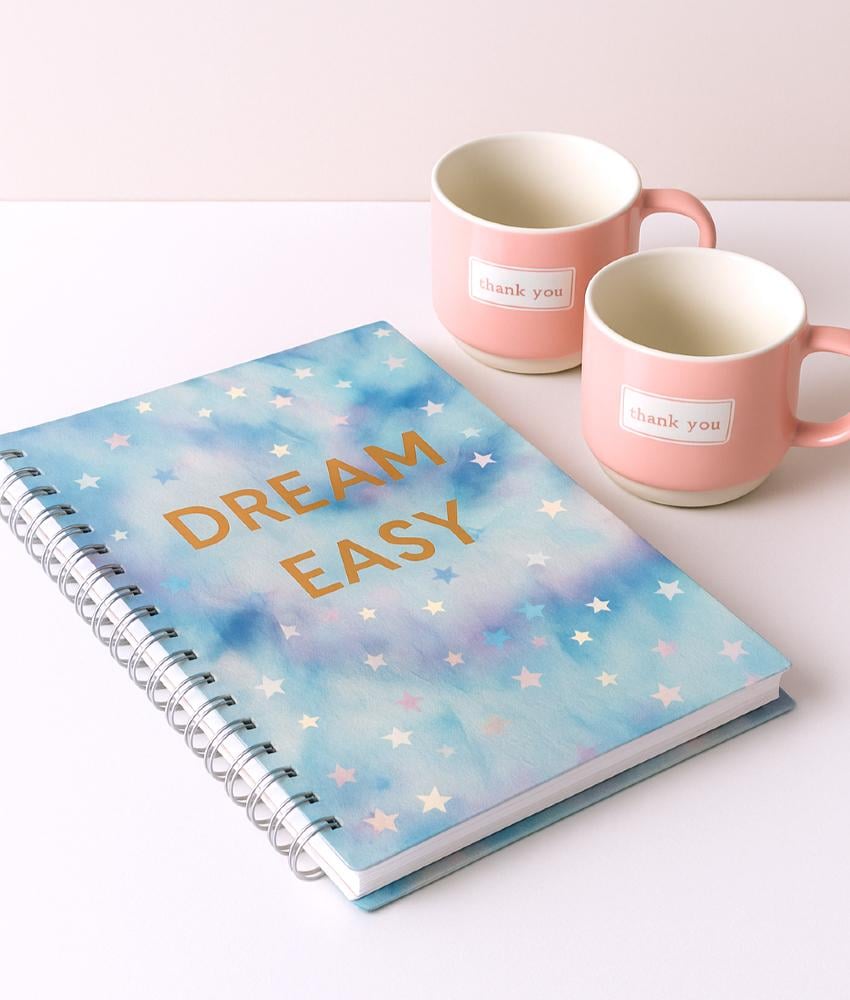 Dream Easy notebook – a calm sky design for girls' and teenagers' gifts