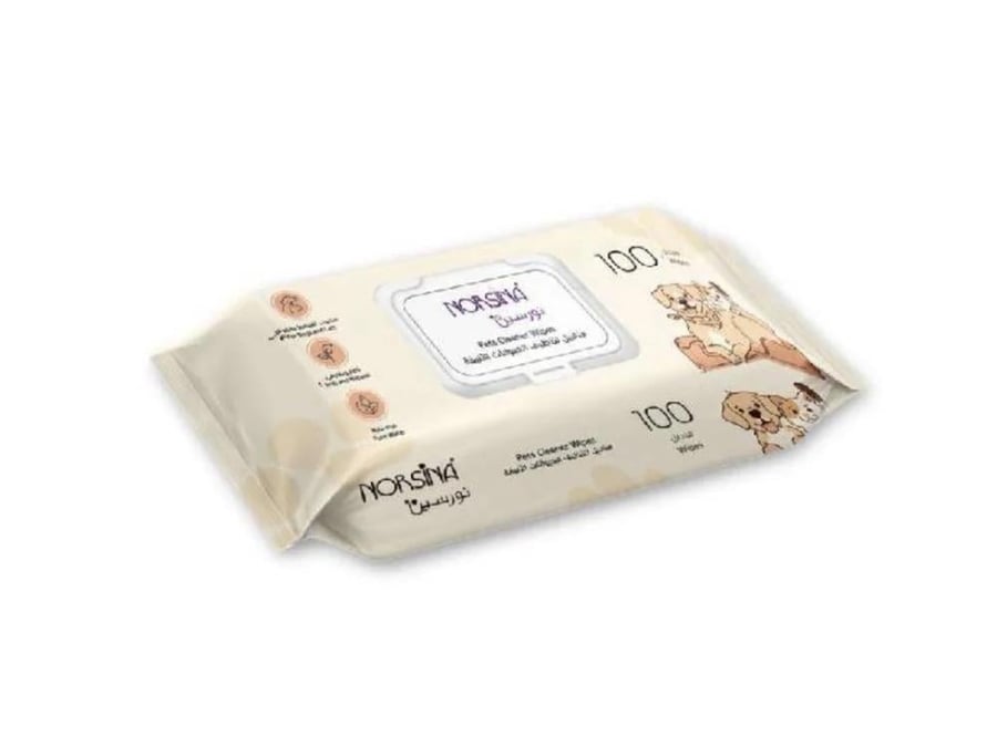 مناديل معطرة رطبة للقطط 100 حبة