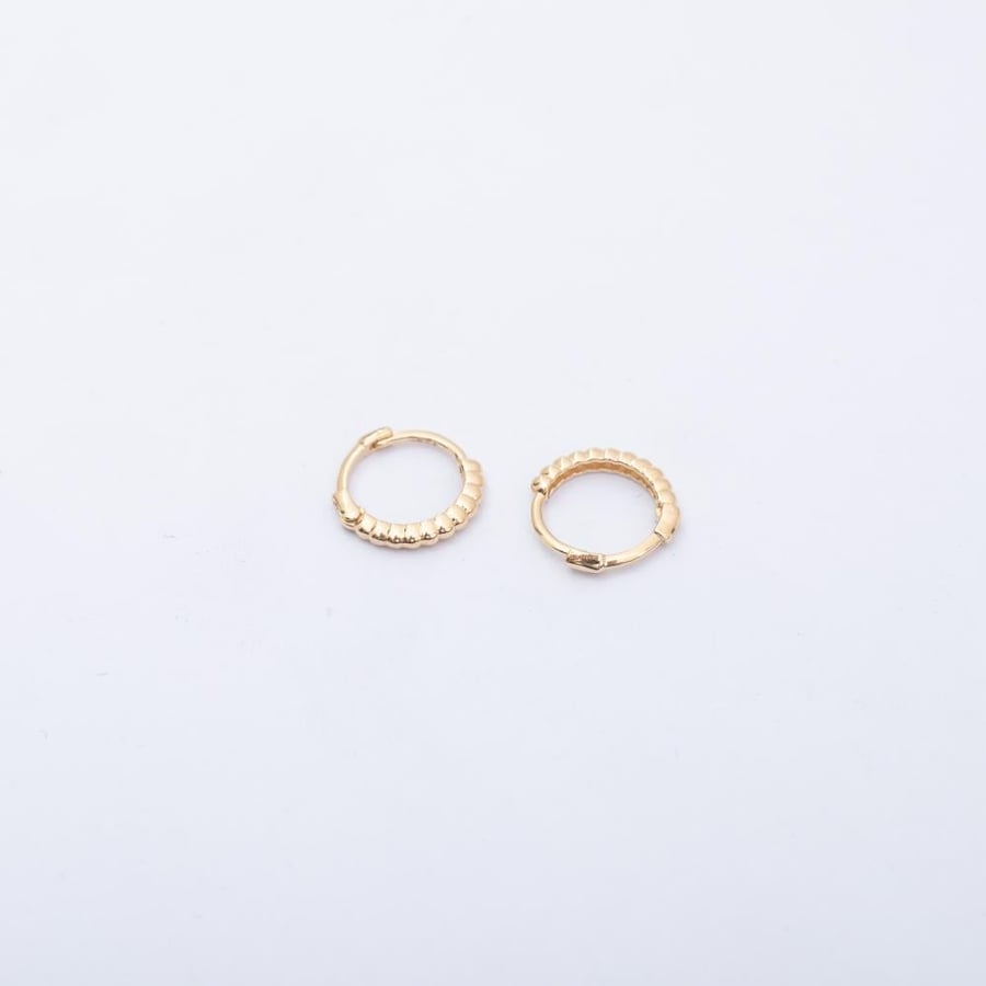 18k hoop earrings