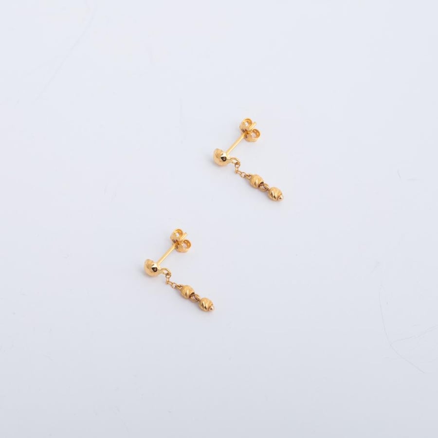 21K gold earrings