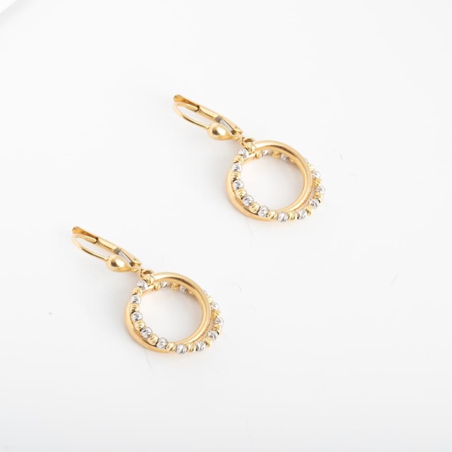 18k hoop earrings