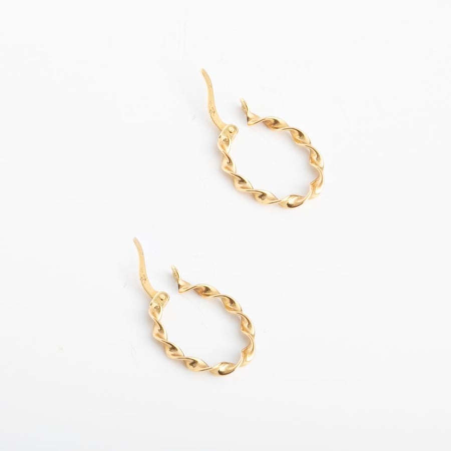 18k hoop earrings