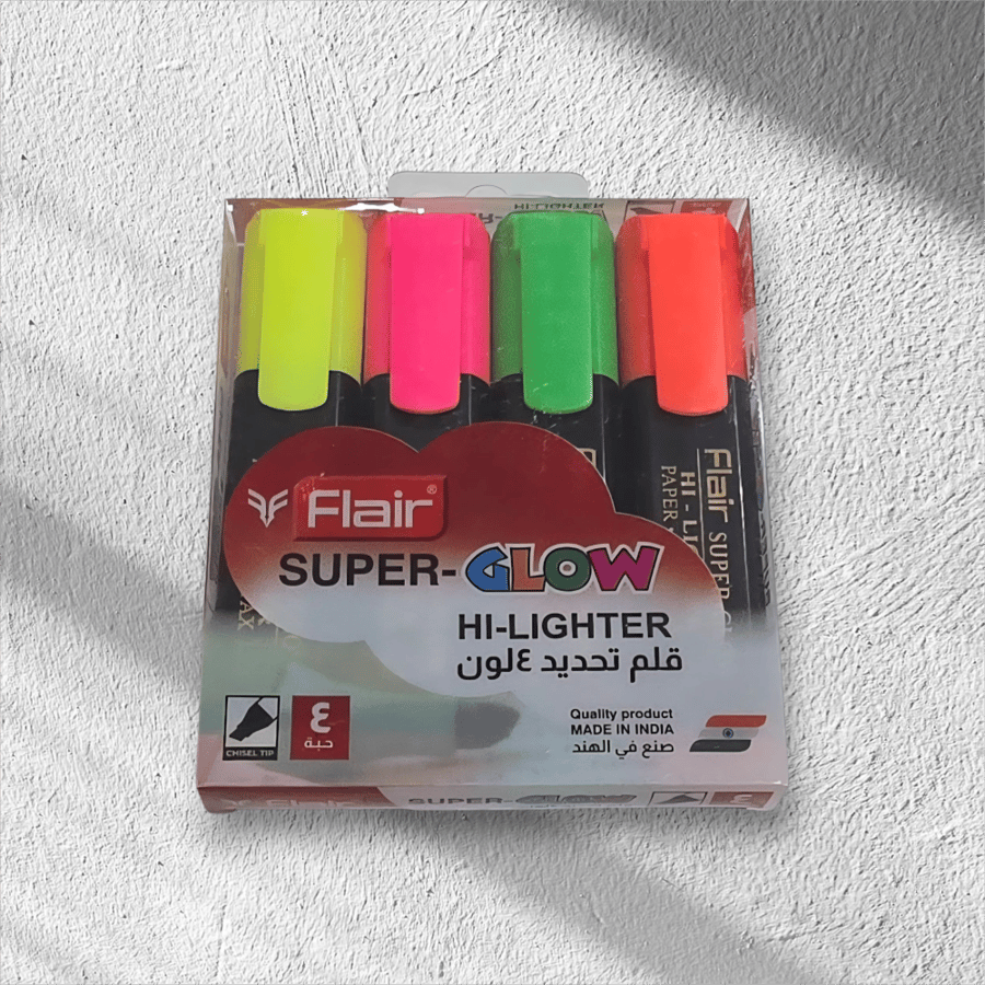 flair قلم تحديد 4ألوان