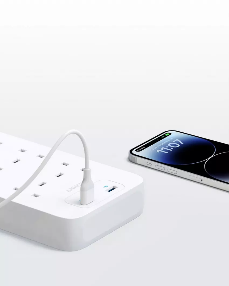 أنكر توصيلة 8 منافذ طاقة مع منفذين USB بقوة 12 واط