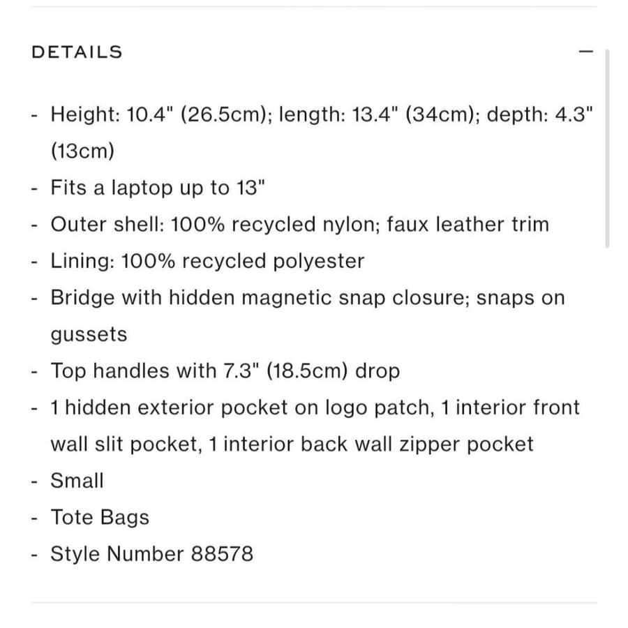 Small ella Totebag ماركة توري بورتش