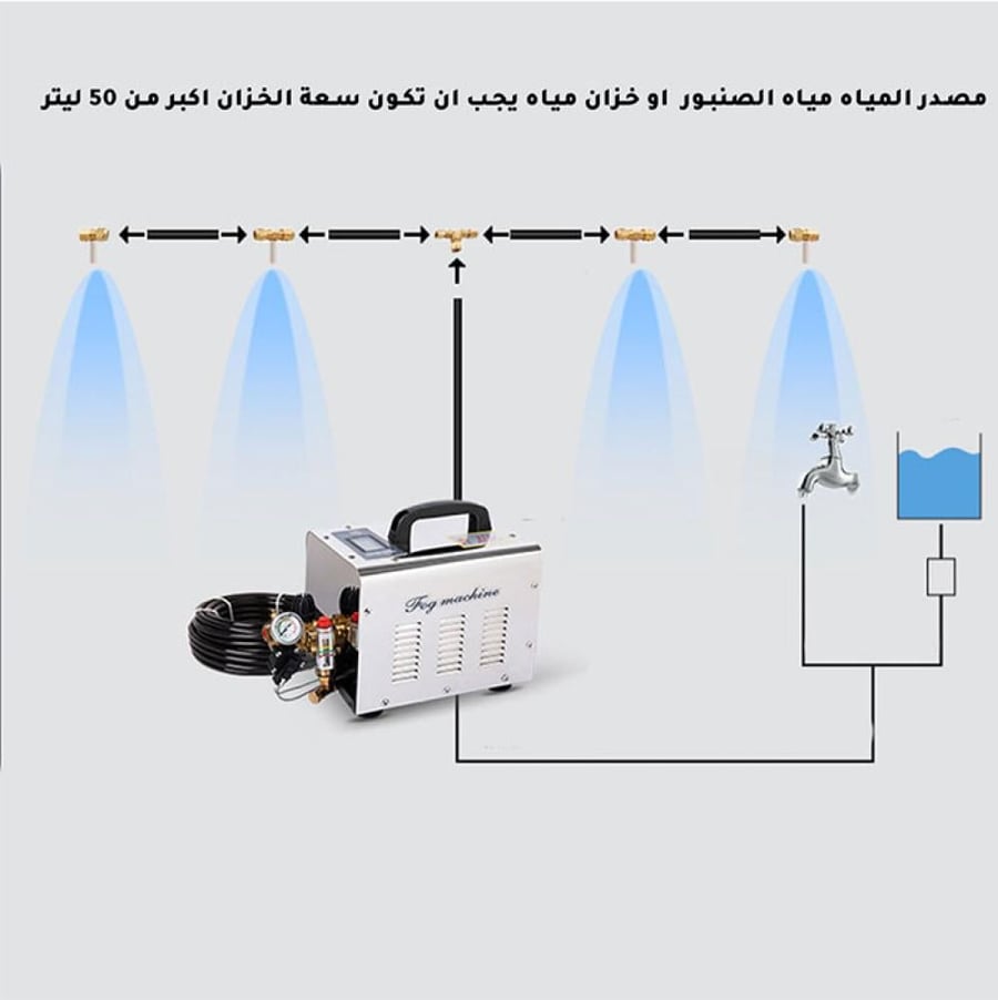 جهاز  ماء ضباب - 60 بار لتلطيف الجلسات