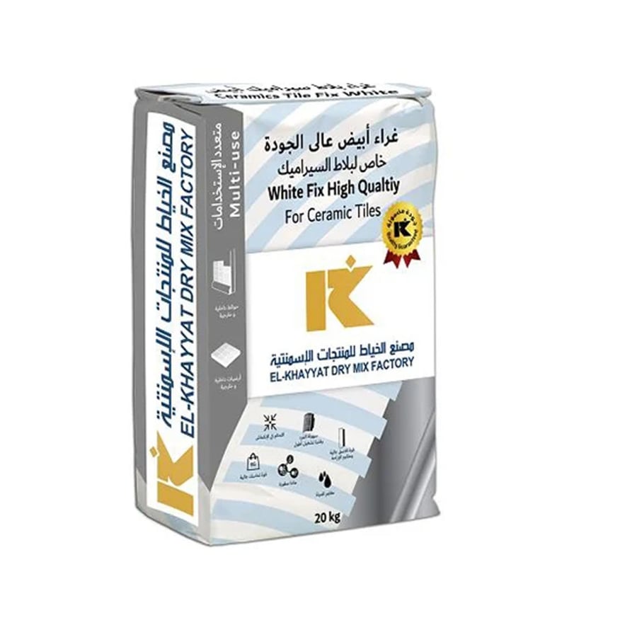 غراء الخياط سراميك 20 كيلو ابيض