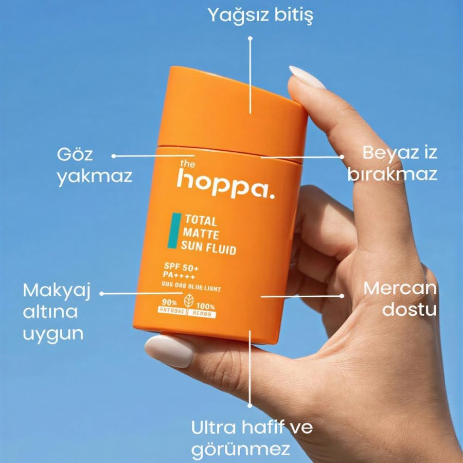 واقي شمس سائل توتال مات للبشرة الدهنية والمختلطة من ذا هوبا - +SPF50