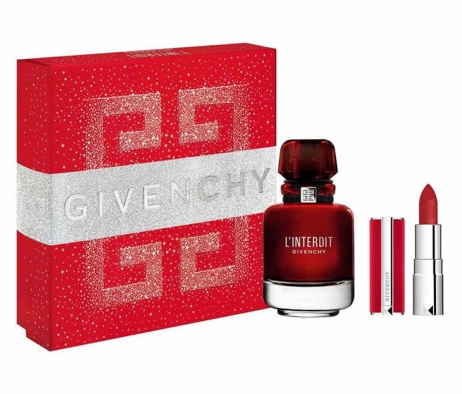طقم جيفنشي لينترديت روج او دي برفيوم (عطر 50مل+ احمر شفاه)