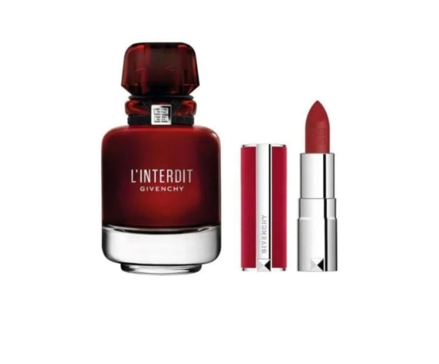 طقم جيفنشي لينترديت روج او دي برفيوم (عطر 50مل+ احمر شفاه)