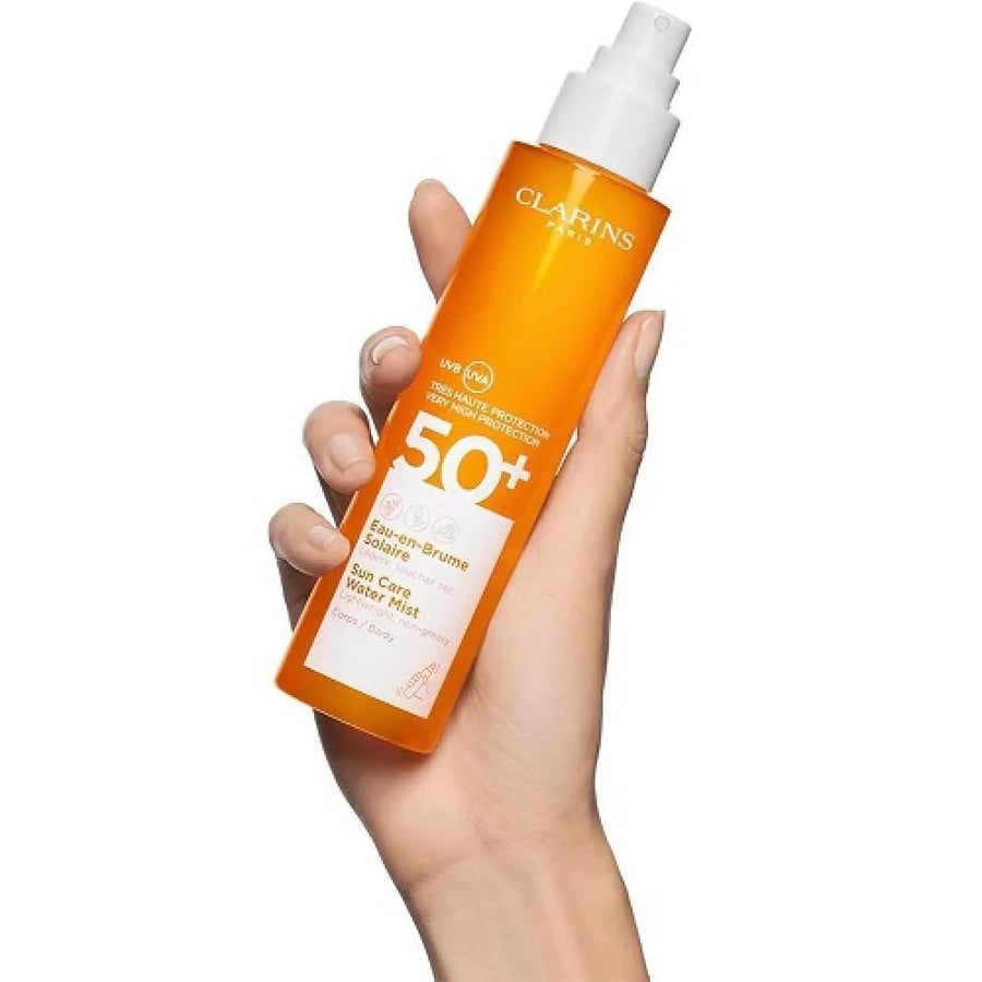 بخاخ واقي شمس مائي للجسم بعامل حماية +50 SPF من كلارنس - 150مل