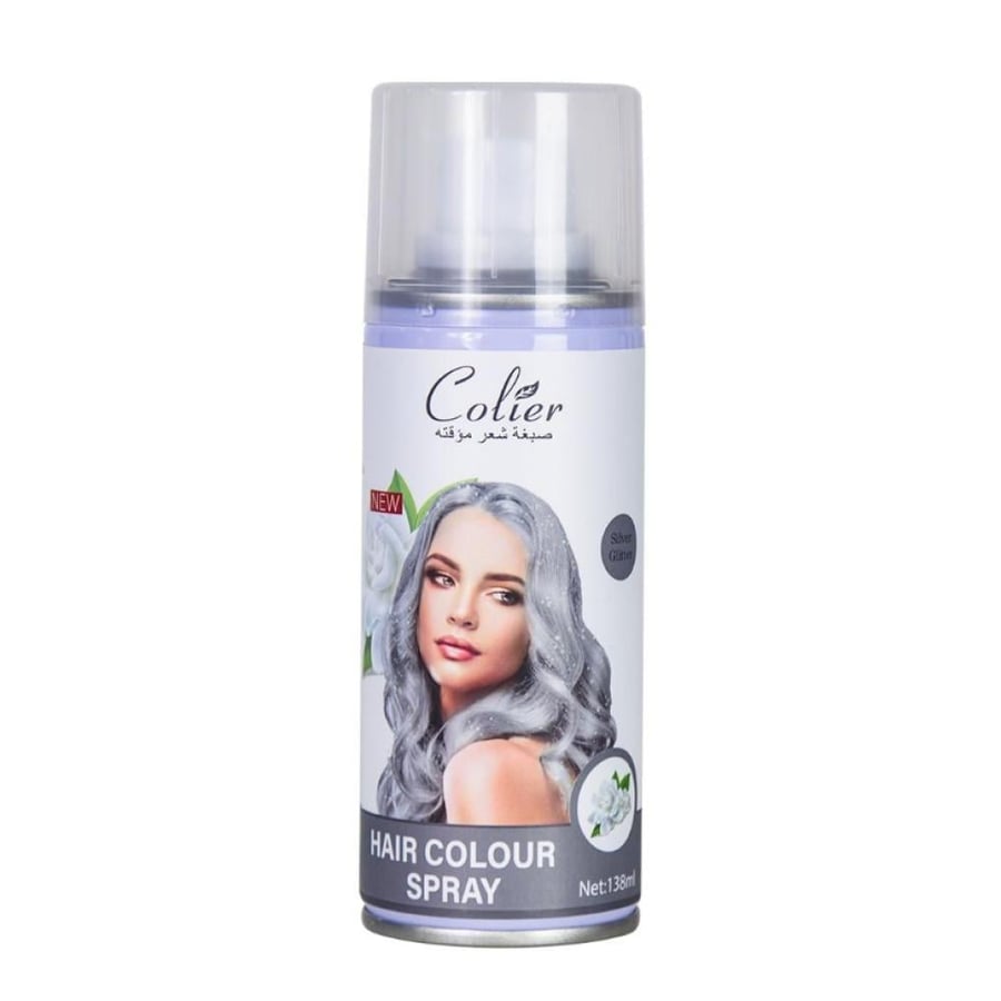 بخاخ صبغة شعر مؤقته من كولير -138مل Silver Glitter