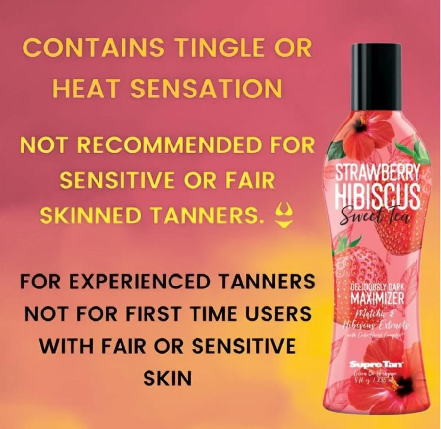 Strawberry Sweet Tea Skin Tanning Lotion from Super Tan - 235 ml