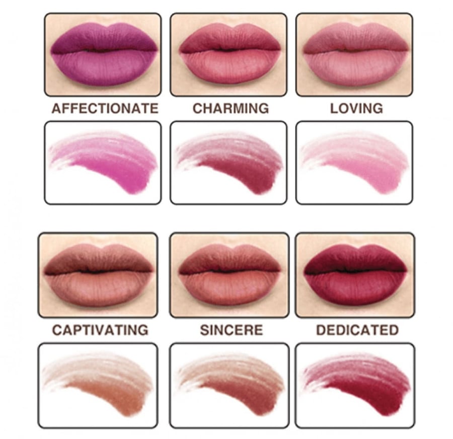 This is a collection of liquid lipstick mini matte Hajj volume 5