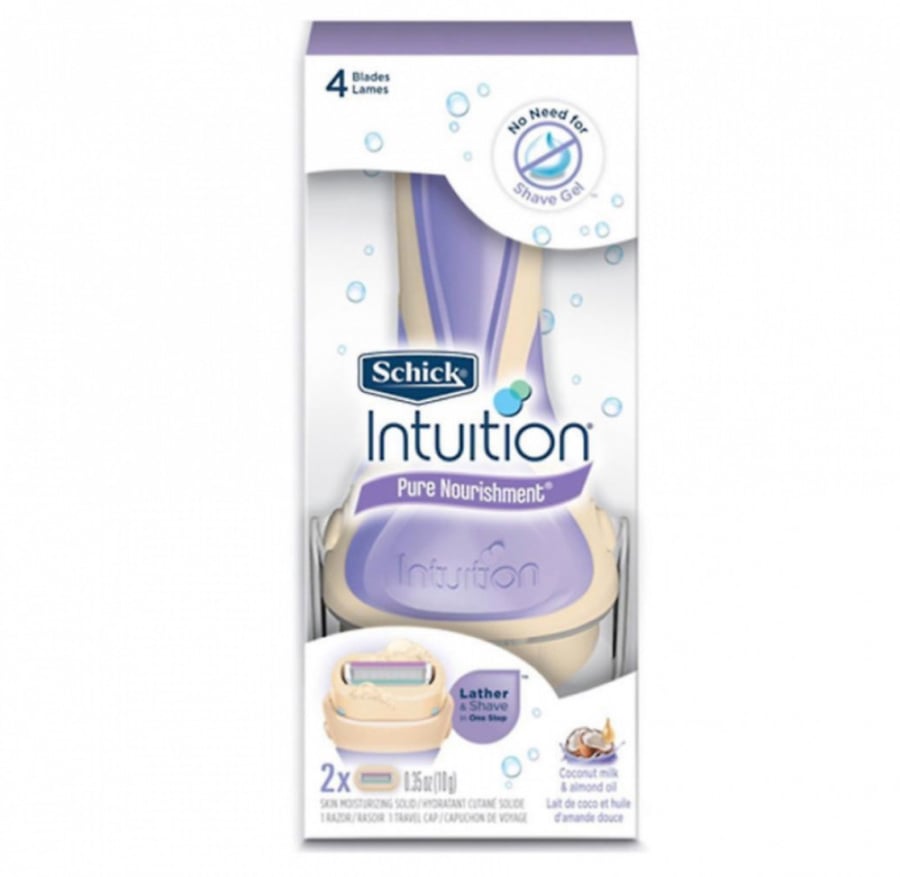 أداة الحلاقة النسائية بزبدة الكاكاو من شيك انتوشن intuition