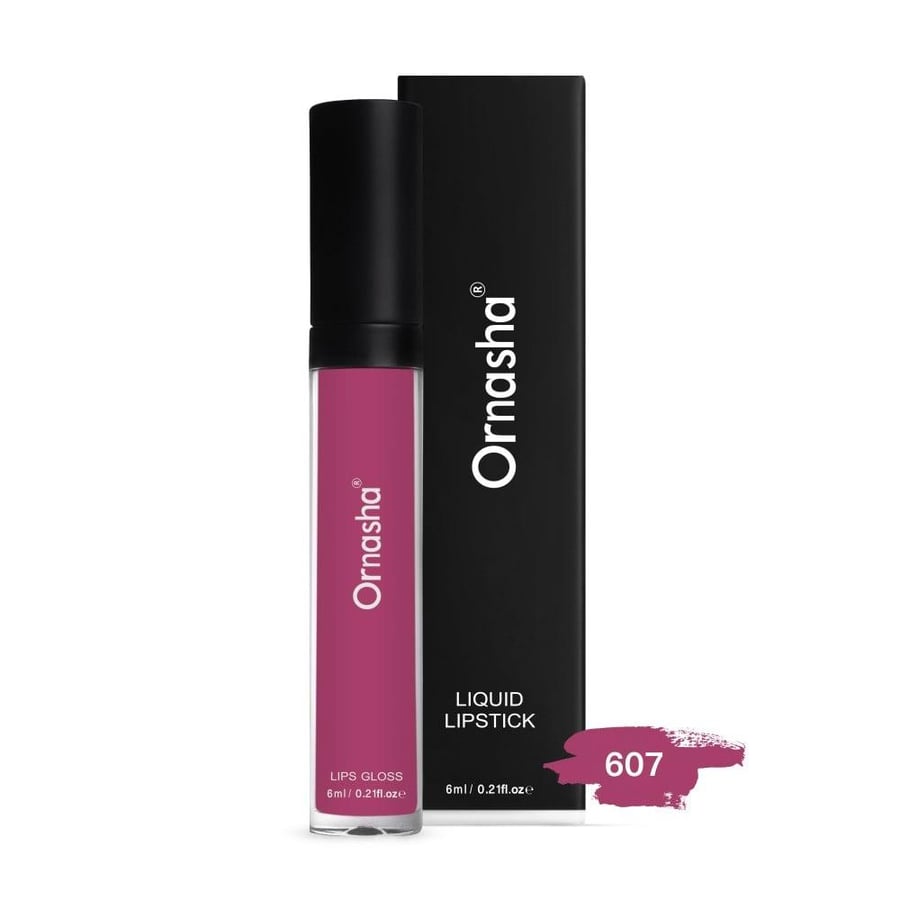 Red lips Ornasha matte liquid number 607