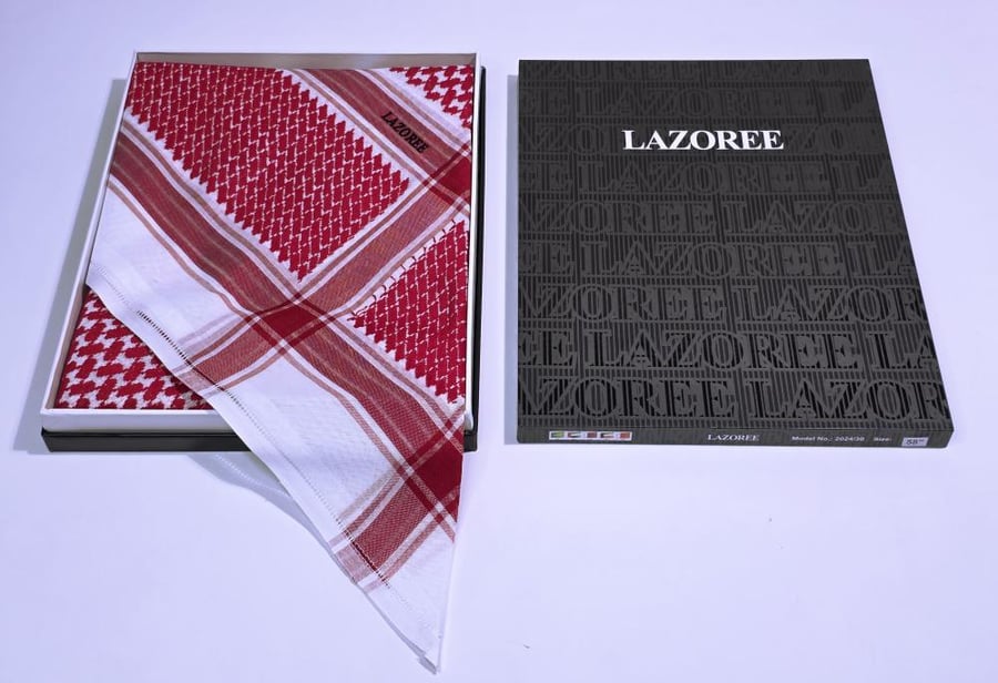 شماغ LAZOREE لازوري احمر