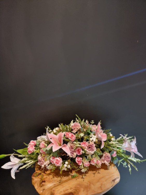 Artificial flower bouquet, semi-natural, 70 cm display, 44146