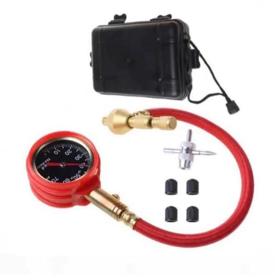 Tire air pressure gauge and valve stem screw