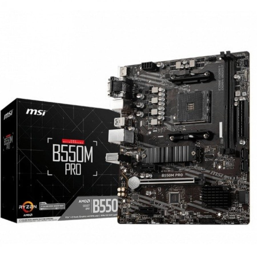 MSI B550M PRO AMD B550 Micro ATX