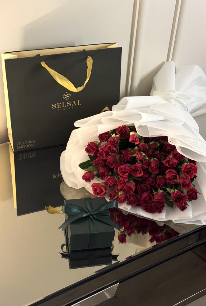 باقة ورد كبيرة