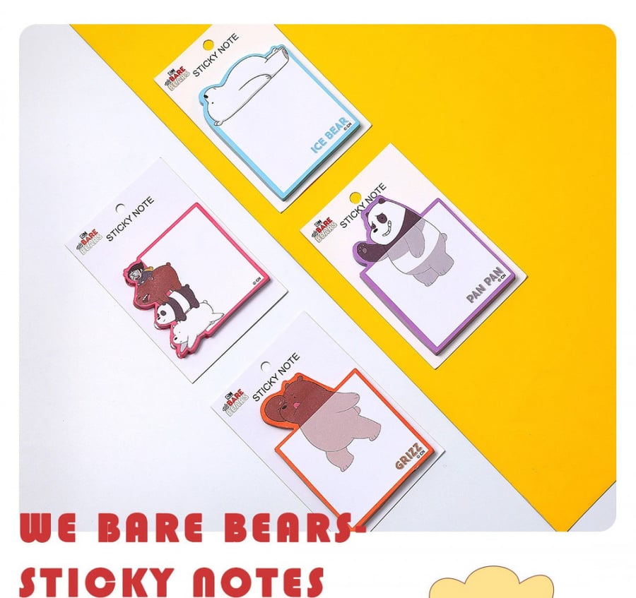 ورق ملاحظات لاصق - We Bare Bears