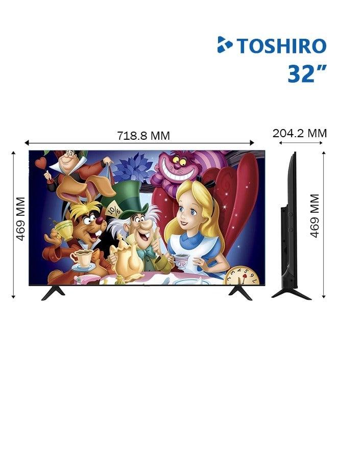 شاشة توشيرو 40 بوصة LED HD إطار نحيف أسود TRO40LED3