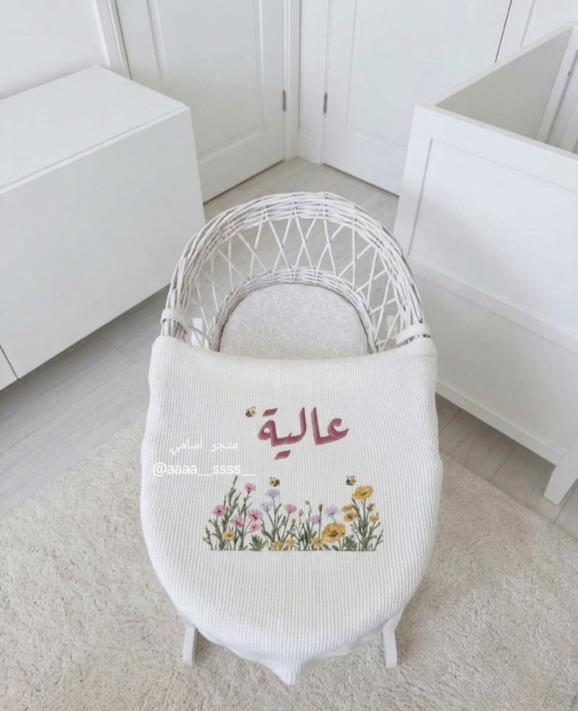 بطانيات مواليد مطرزه بأشكال حديثه وراقيه