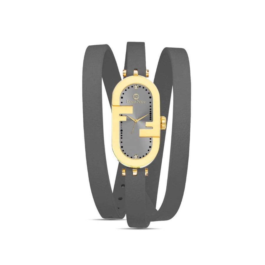 Women's watch gray and gold