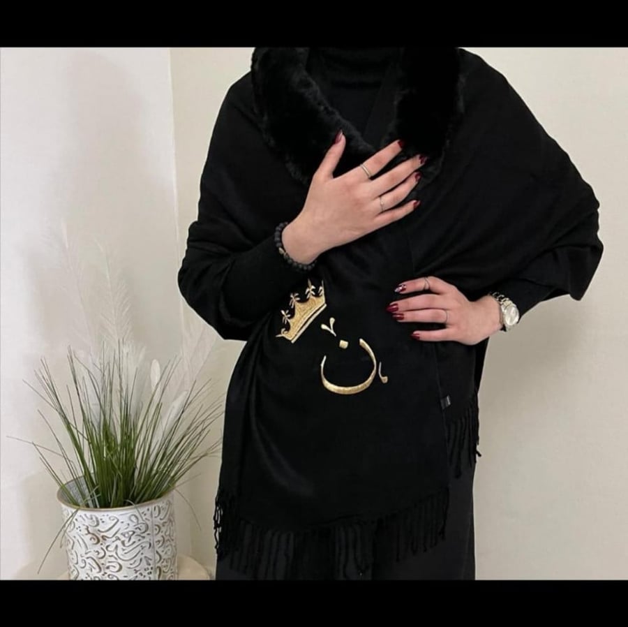 شال-نسائي-شتوي-أسود