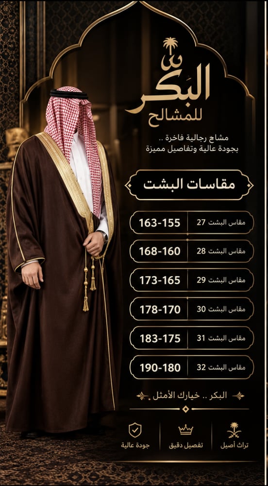 بشت النسيج الراقي دقه ملكي السكري