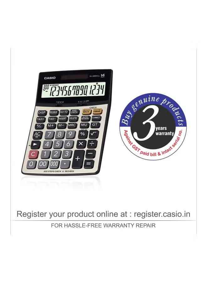Casio - Casio calculator DJ-240D Plus gray/black/beige
