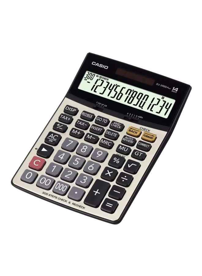 Casio - Casio calculator DJ-240D Plus gray/black/beige