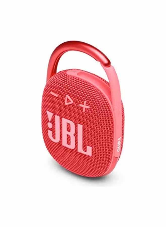 JBL مكبر صوت محمول بتقنية البلوتوث Clip 4 - أحمر