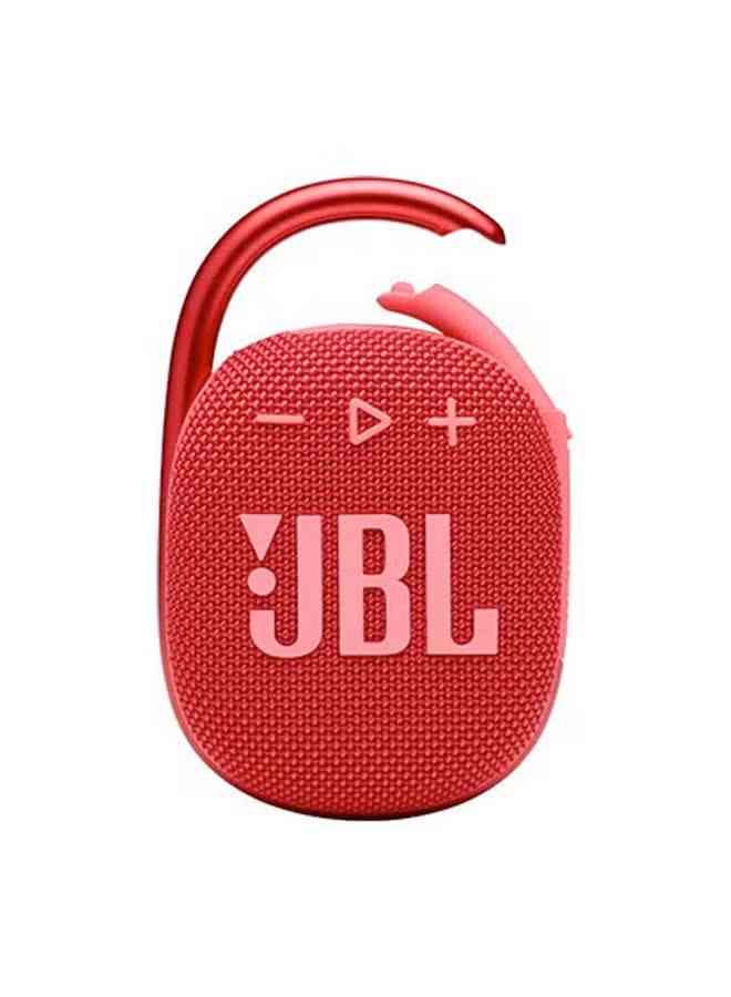 JBL مكبر صوت محمول بتقنية البلوتوث Clip 4 - أحمر