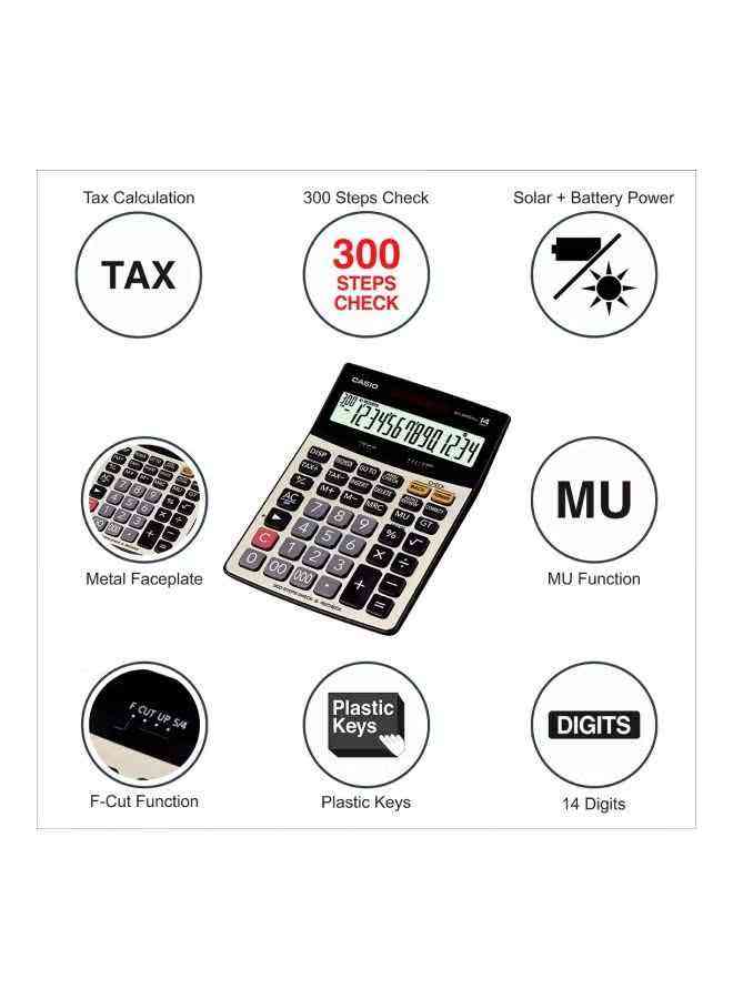 Casio - Casio calculator DJ-240D Plus gray/black/beige