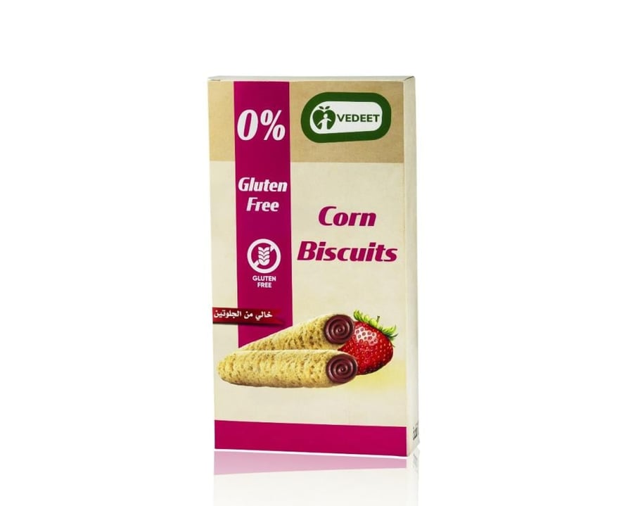 Corn fingers with strawberry filling - gluten free