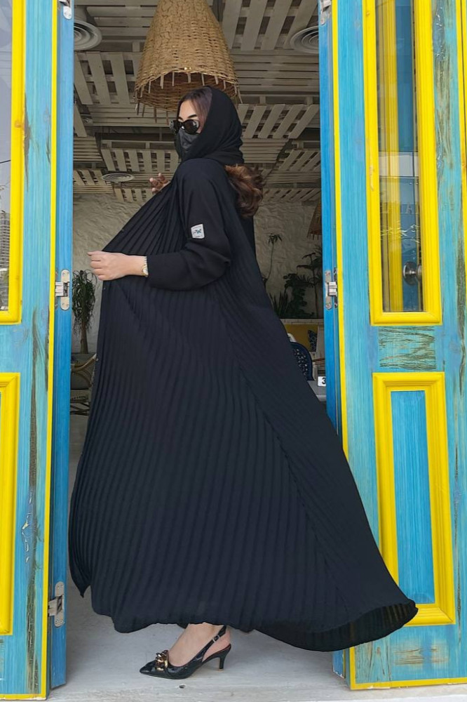 عباية سوداء كسرات خامة ارمني