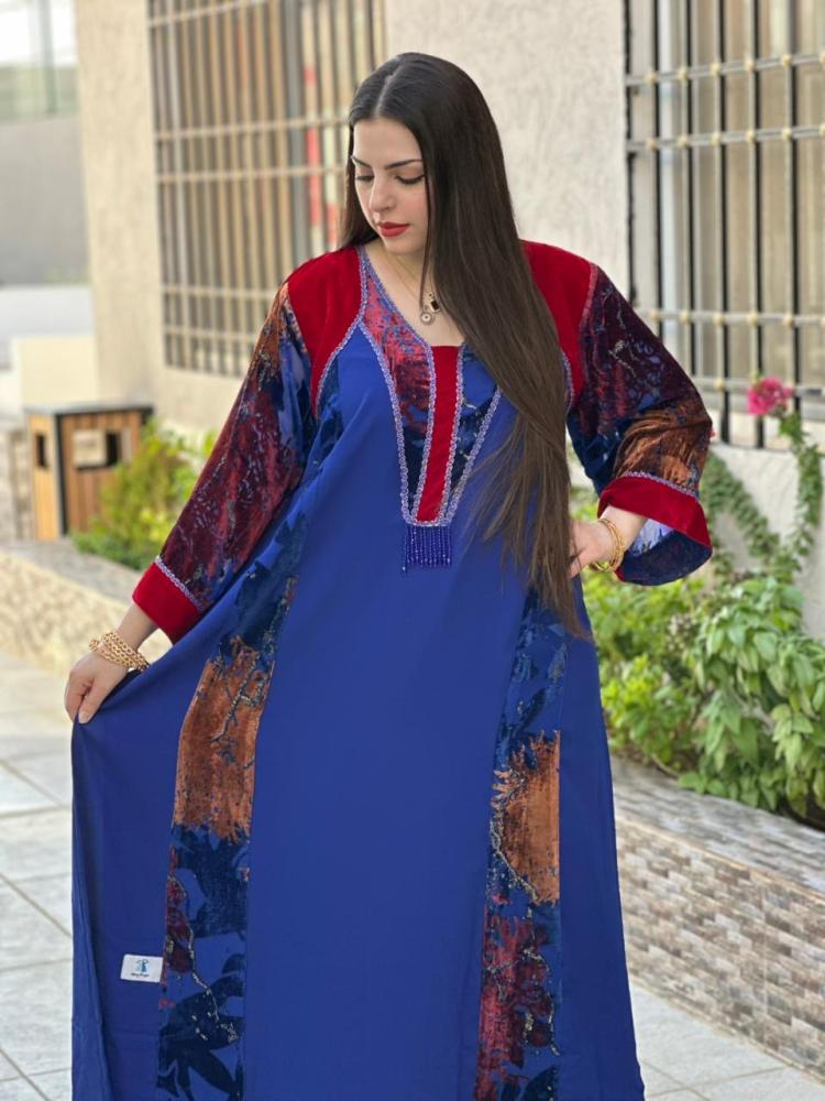 المهرة (كريب + شيفون مخمل)