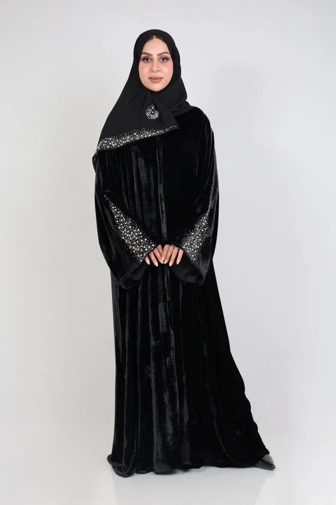 عباية مخمل كرستال آزرا