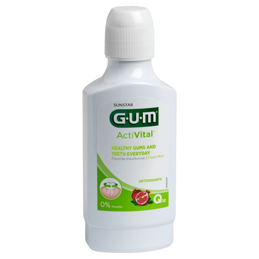 غسول الفم GUM ActiVital, للحماية اليومية مضاد للبلاك 300 مل