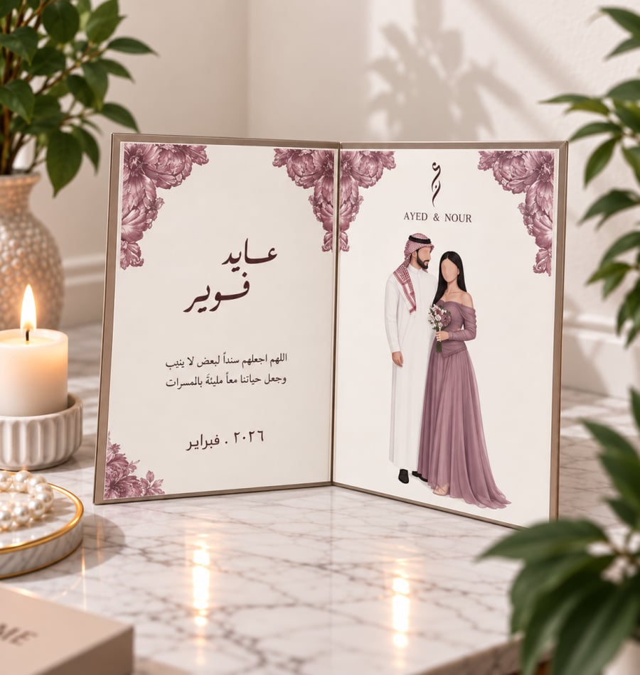 ايطار صور عرسان  مع الاسماء