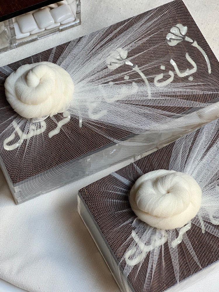علبة خشب بالصدف - Wooden Box With Mother Of Pearl Inlay